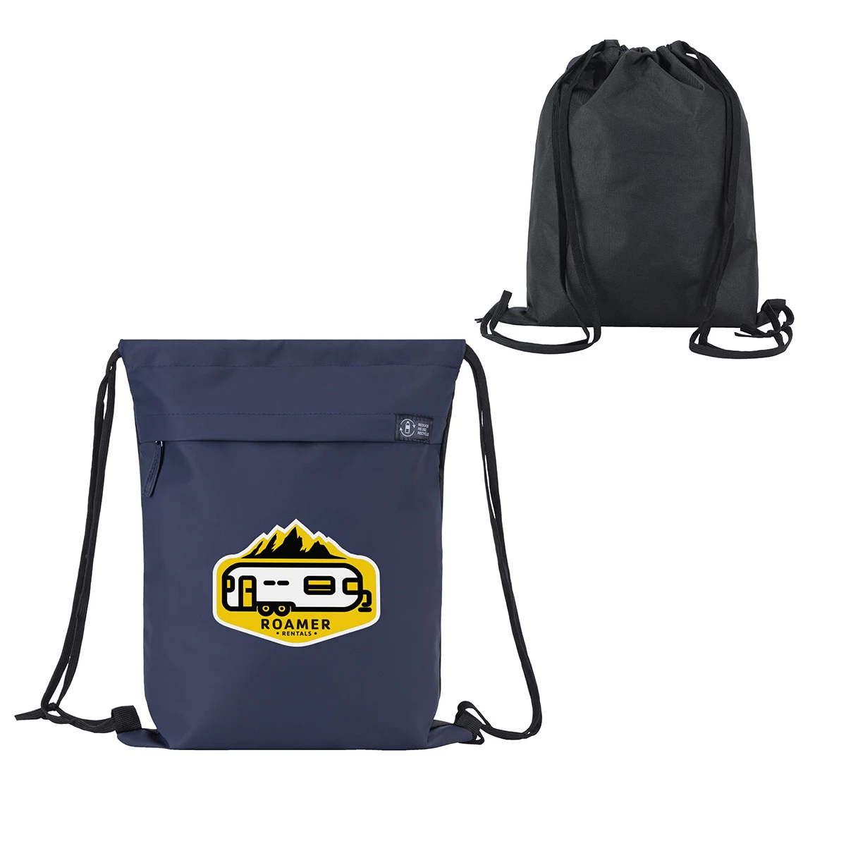 Lakeshore Recycled Nylon Drawstring Bag 1