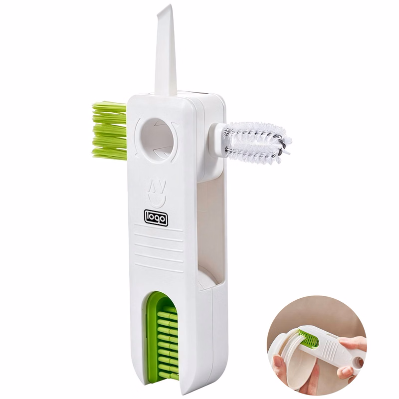 4-in-1 Portable Cup Lid Cleaning Brush