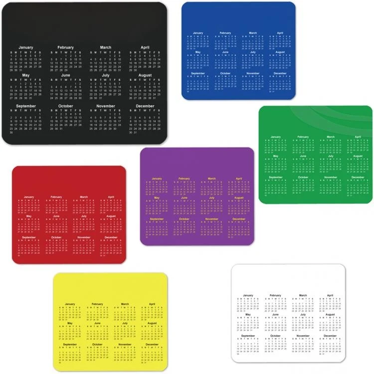 Large 2026 Rectangle Shape Calendar Mouse Pad 1
