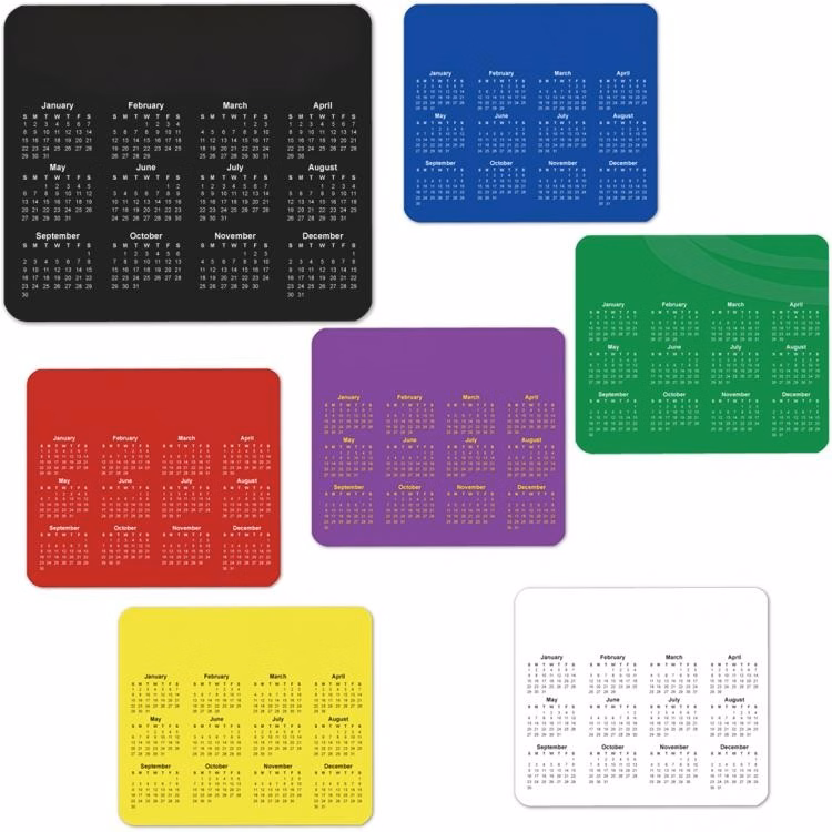 Small 2026 Rectangle Shape Calendar Mouse Pad