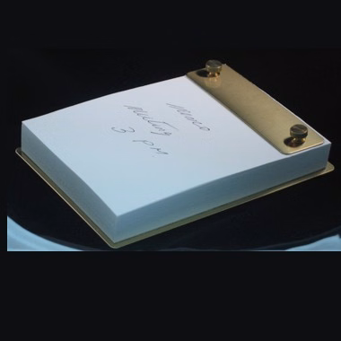 SOLID BRASS MEMO PAD