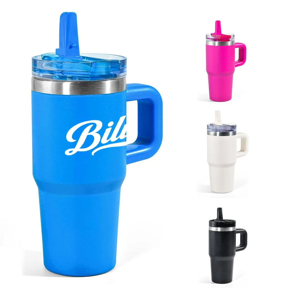 20 oz Stainless Steel Insulated Tumbler with Flip Straw 1