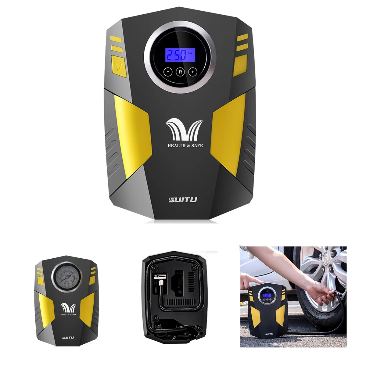 Tire Inflator Portable Air Compressor Electric Car Cigarette 1