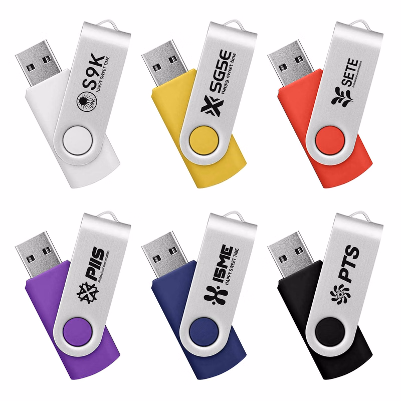 8GB Plastic Swivel USB Drive