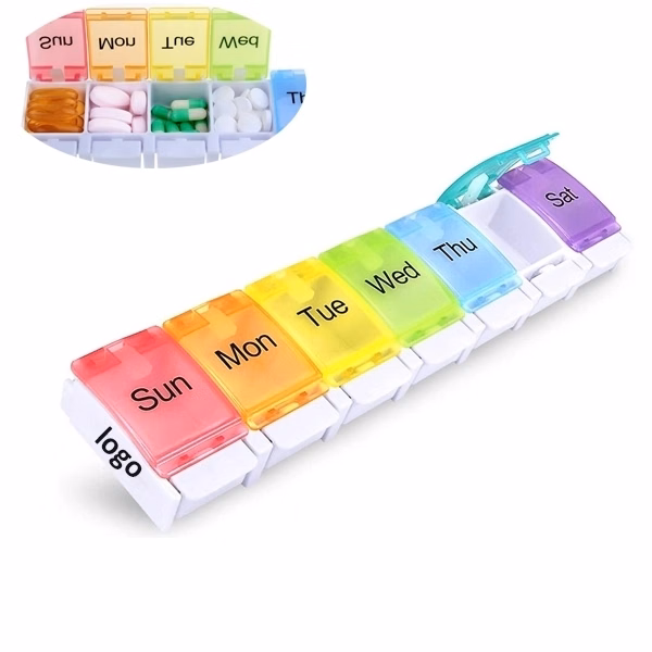 BPA Free Weekly Pill Organizer Box Case