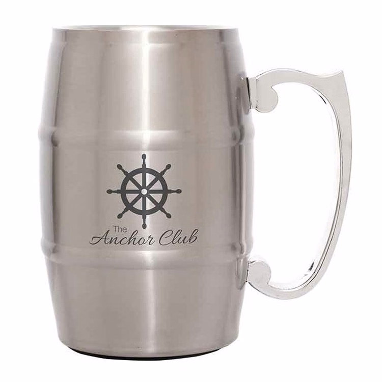 17 Oz Stainless Steel Barrel Mug