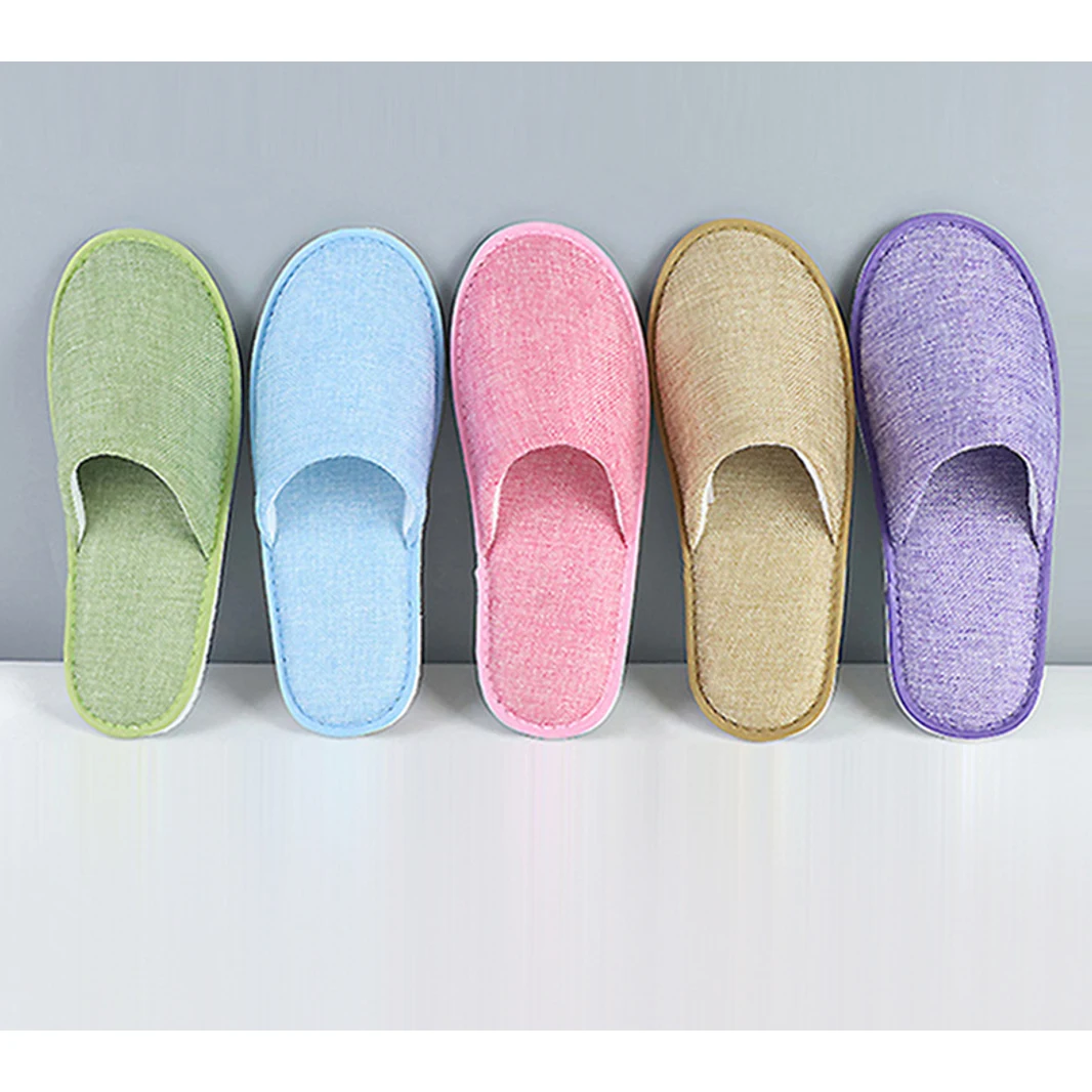 Disposable linen slippers 1