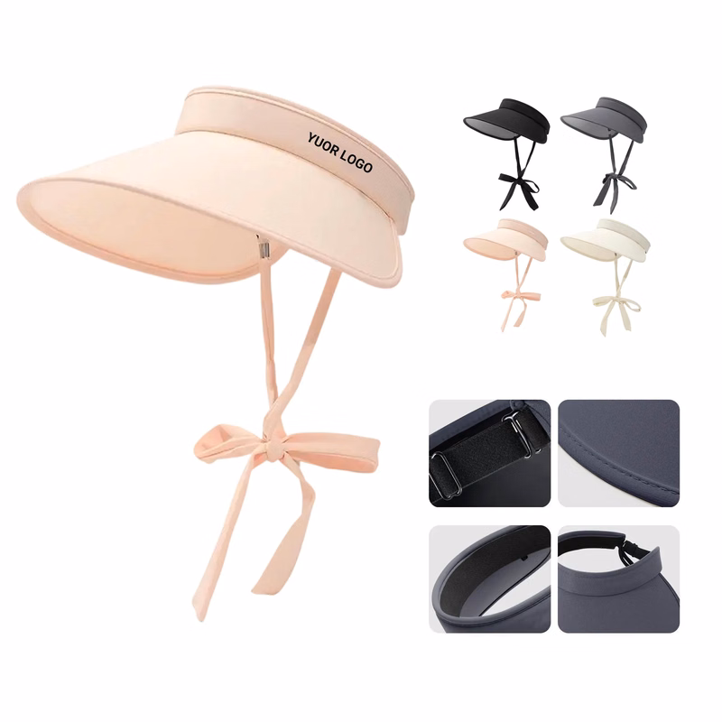 UV Protective Ice Silk Visor Hat with Adjustable Size