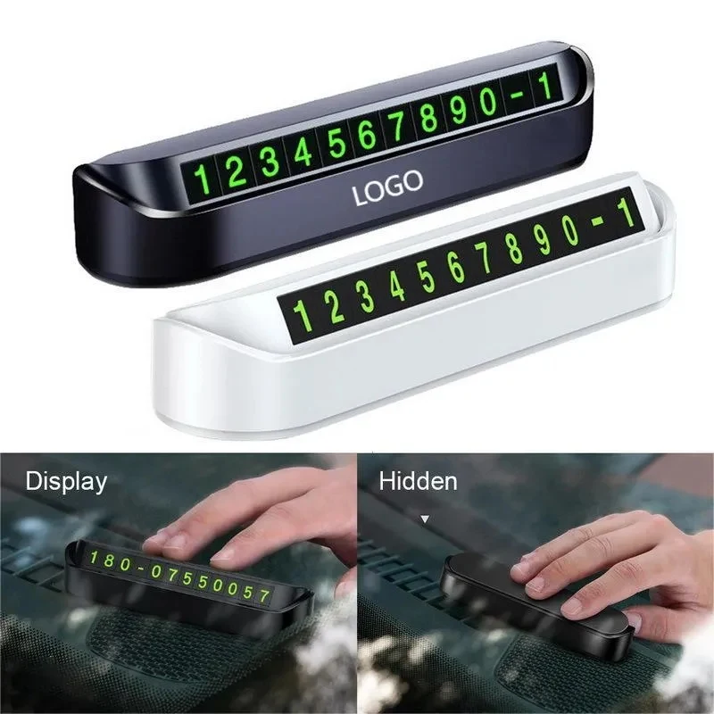 Temporary Car Parking Phone Number Card 1