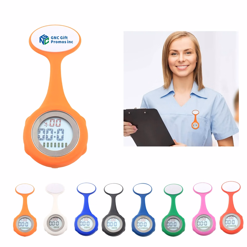 New Luminous Silicone Digital Brooch Electronic Watch