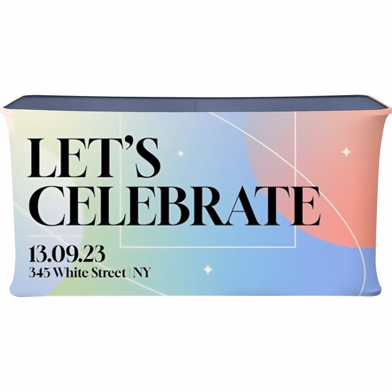 76"w x 37"h Folding Display Counter