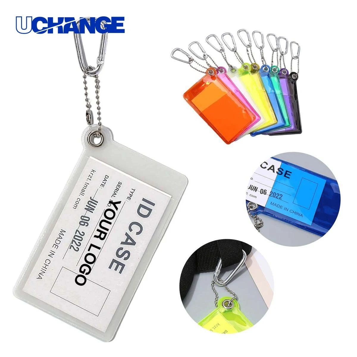 Transparent PVC ID Holder Sleeve for Events 1