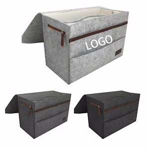 Felt Storage Basket For Bedside Organization