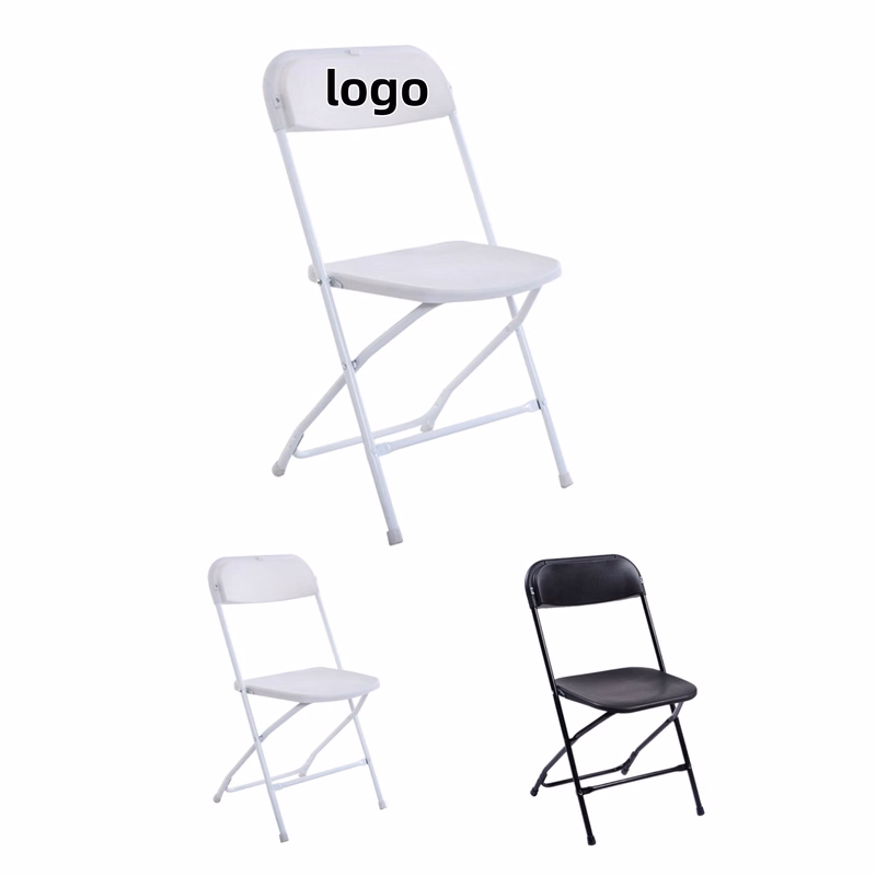 White Plastic Office Folding Chairs