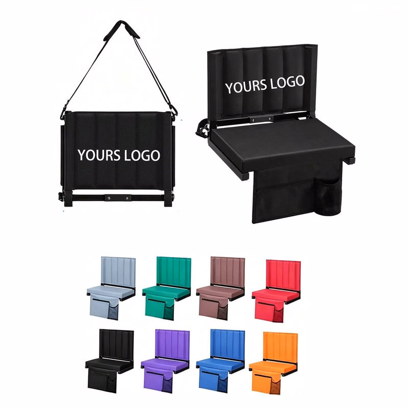 Lightweight Folding Stadium Chair with Custom Design