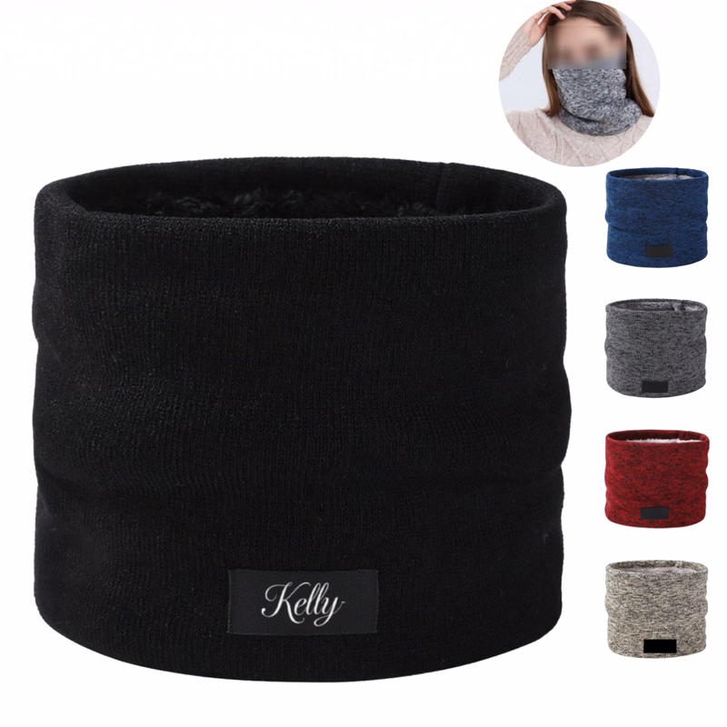 Unisex Polyester Thick Windproof Neck Warmer Thermal Scarf