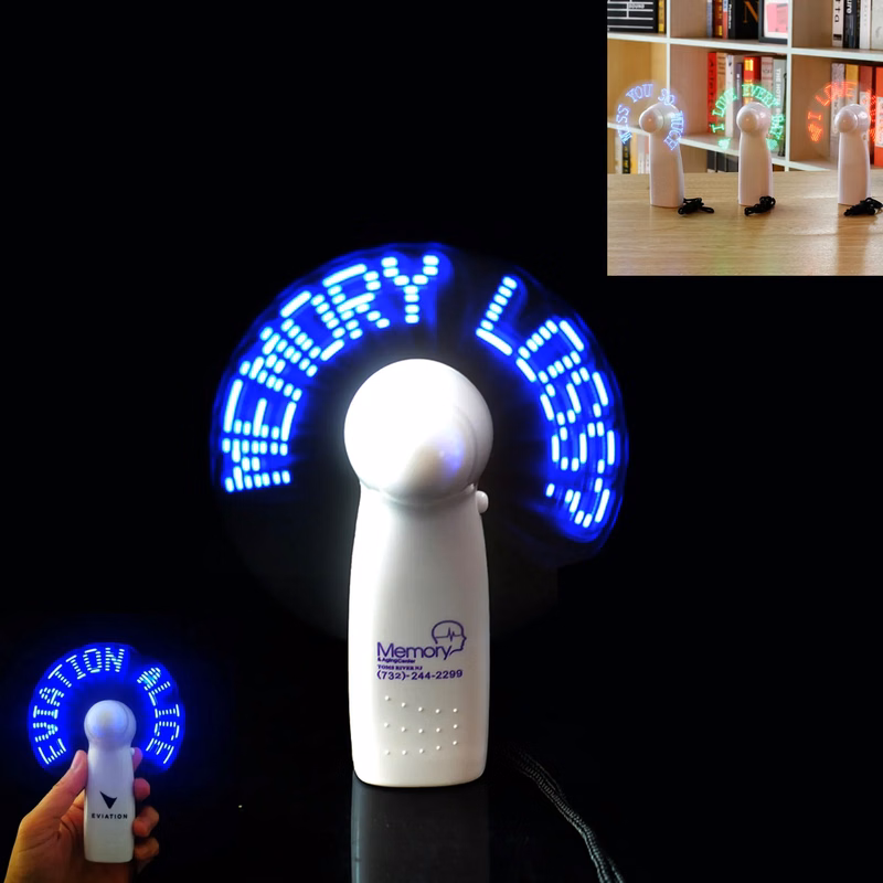Custom LED Message Handheld Fan