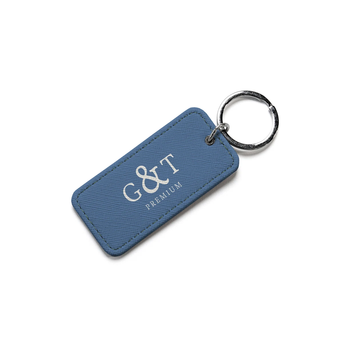LVL Vegan Leather Rectangle Keychain 1