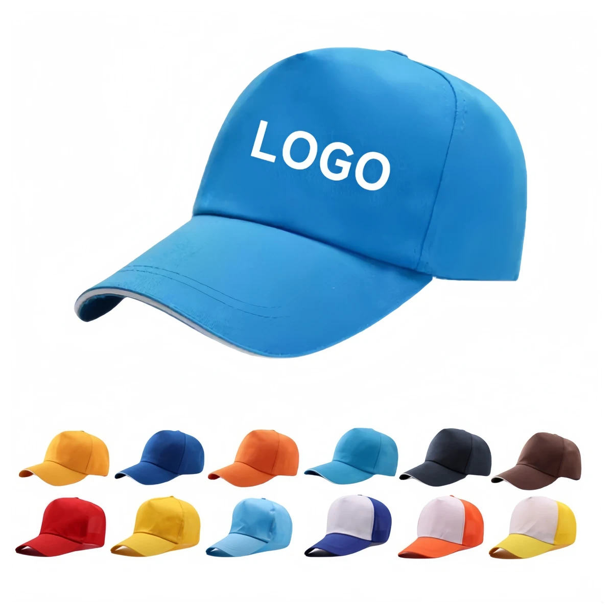 MOQ 100 PCS Plain Baseball Cap Hat Full Color 1