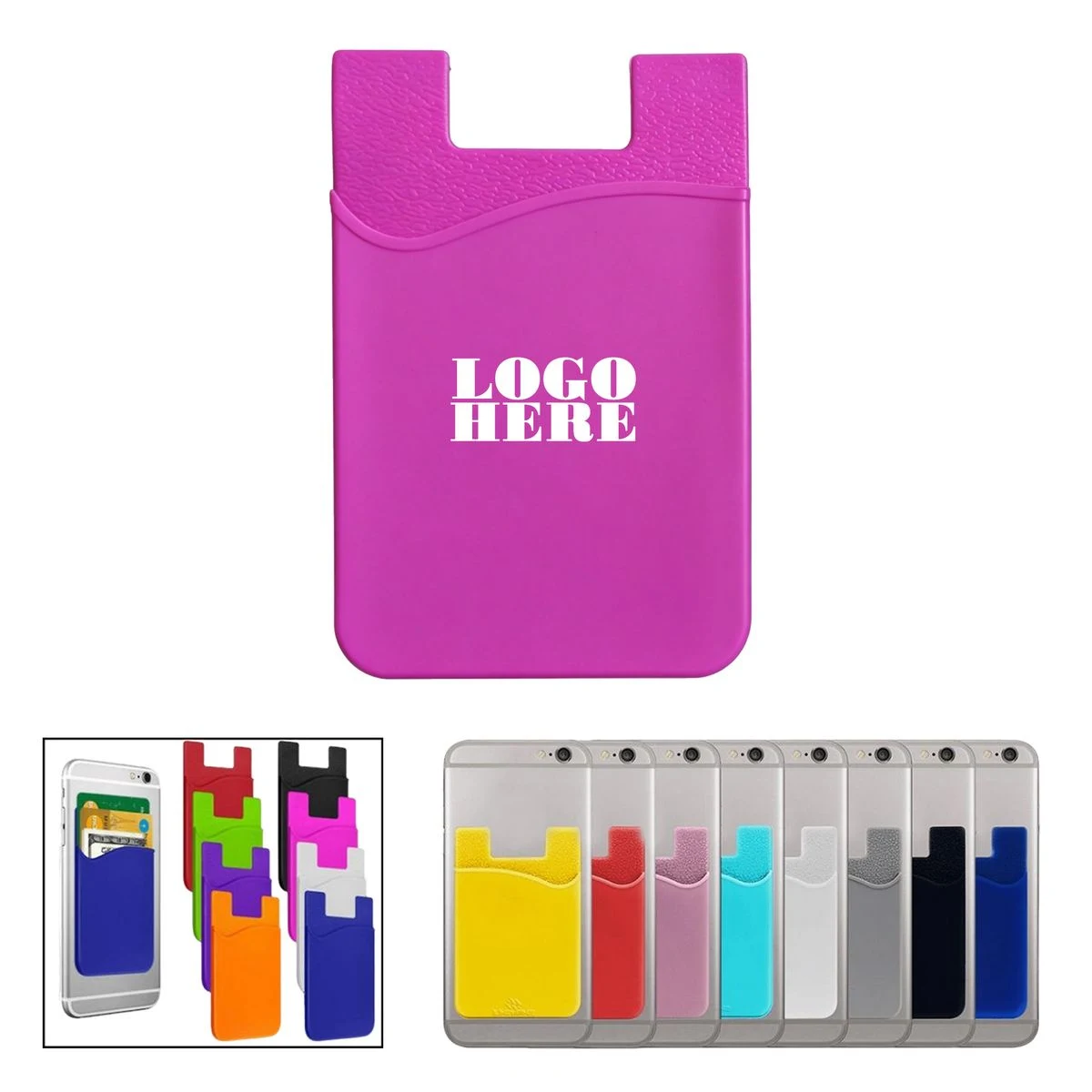 Adhesive Stick Silicone Phone Wallet 1