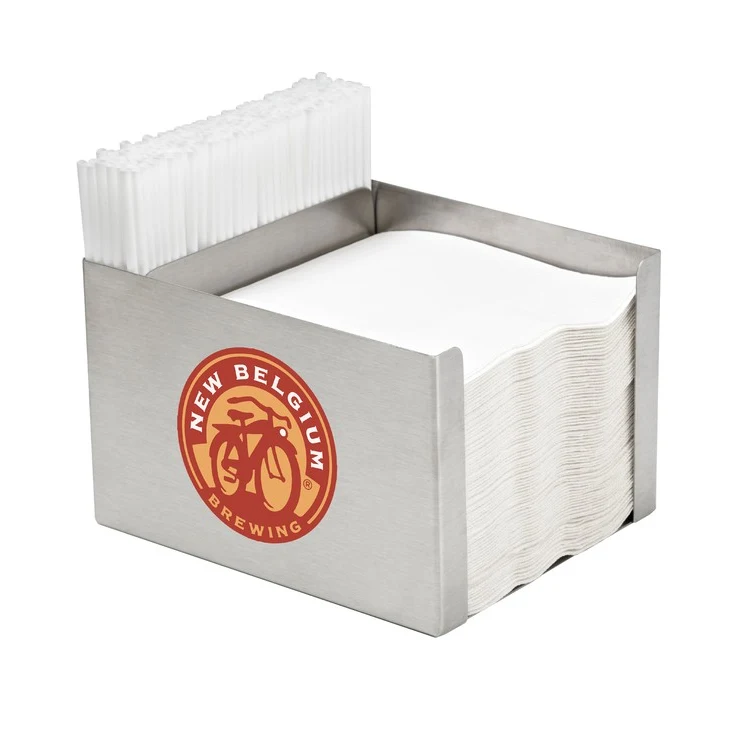 Stainless Steel Napkin/Straw Caddy 1