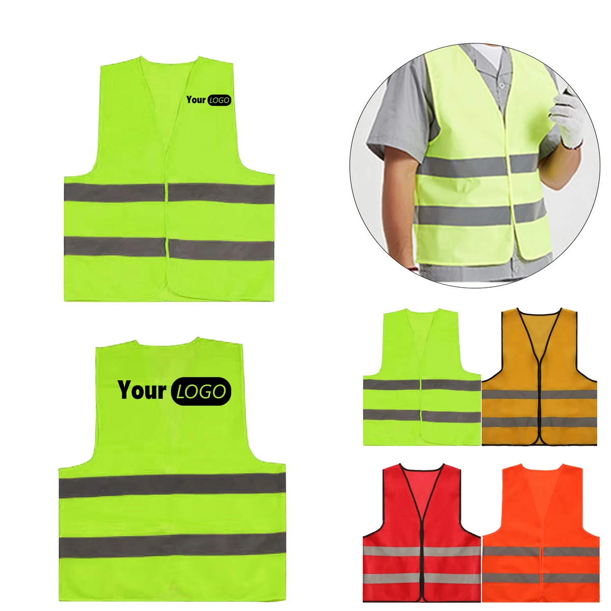 Polyester XL Reflective Safety Jacket 1