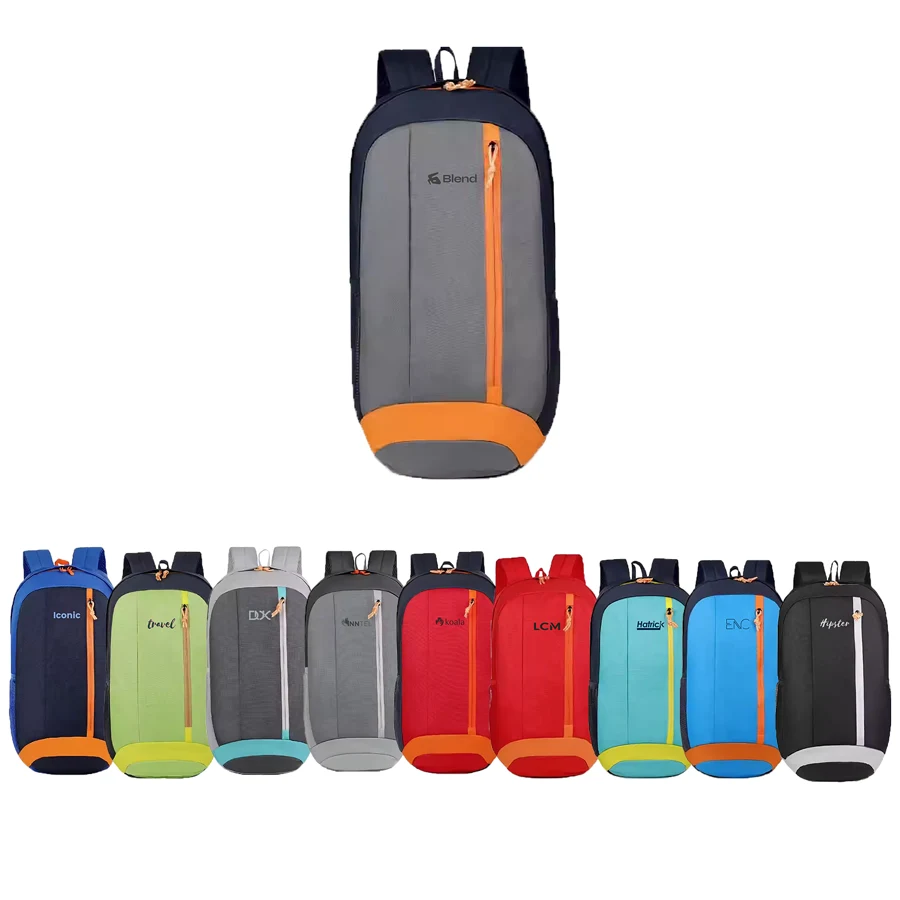 Stock Multi-Panel Waterproof Nylon Backpack - 18x9.5x4.7 in 1