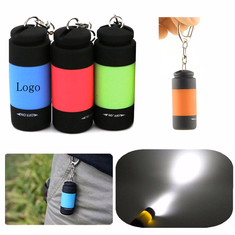 USB Charging LED Mini-Torch Flashlight With Keychain