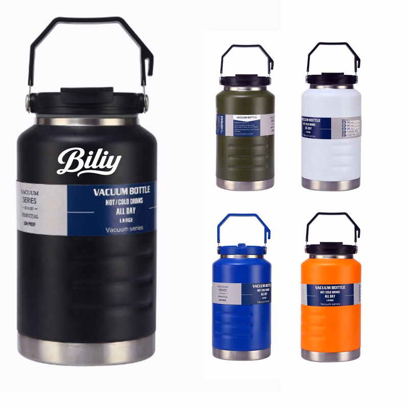 52 oz Stainless Steel Insulated Bottle with Flip Up Straw