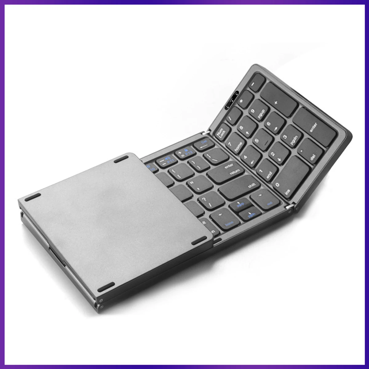 Foldable Bluetooth Pad Tablet Pc Wireless Keyboard Touch Pad 1