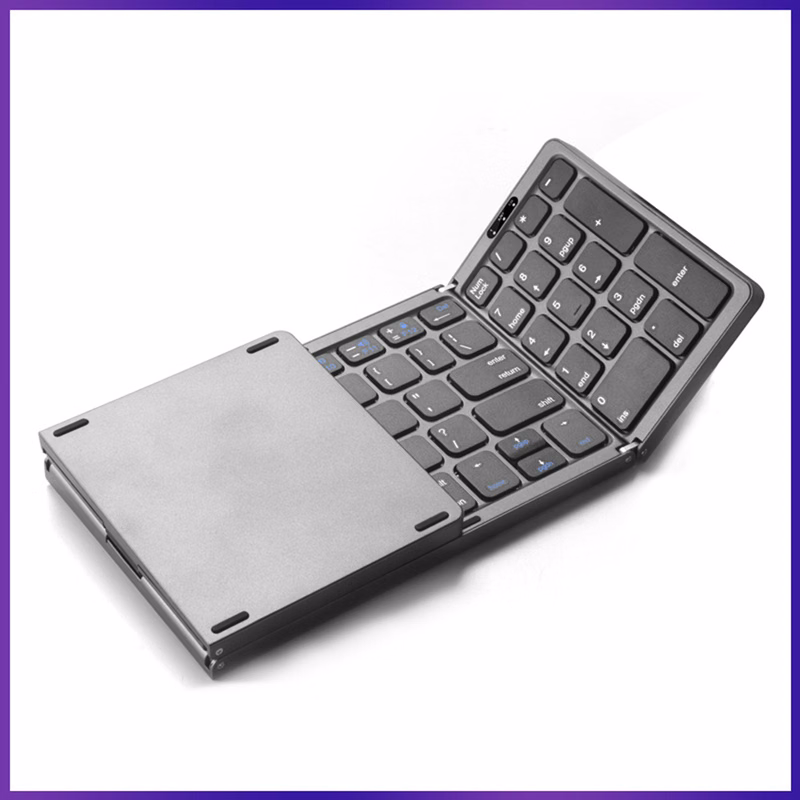 Foldable Bluetooth Pad Tablet Pc Wireless Keyboard Touch Pad