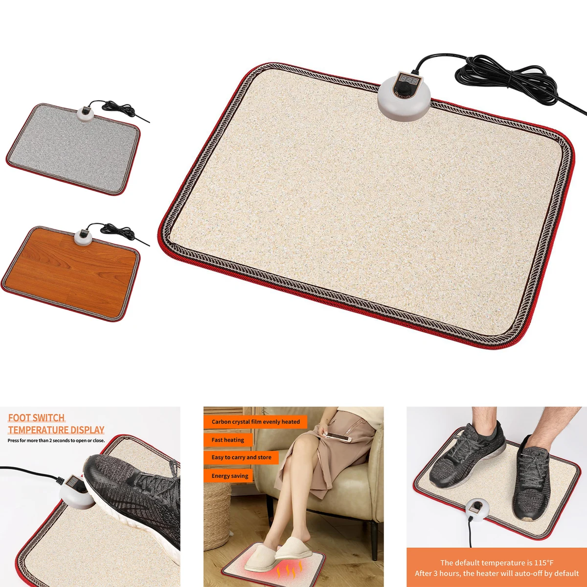 Electric Heated Floor Mats 1