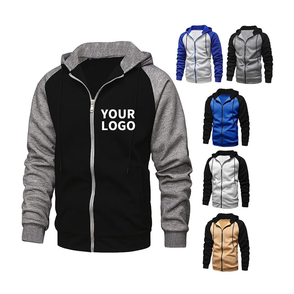 Mens Hooded Sweatshirt With Pocket Design, custom hoodie or sweatshirt with logo imprint 1
