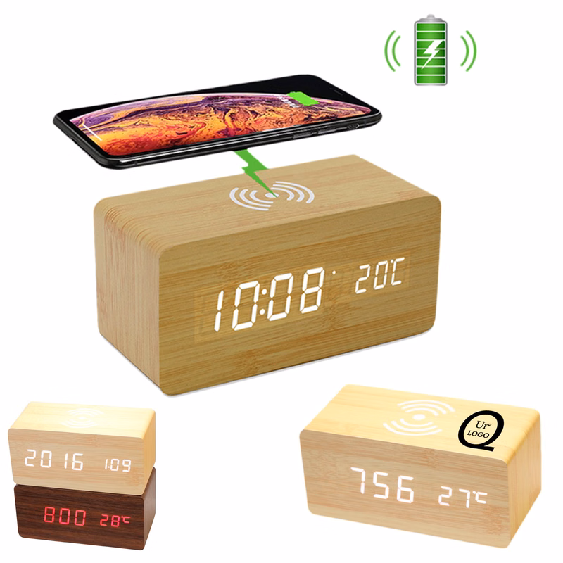 Bamboo Brown Alarm Clock