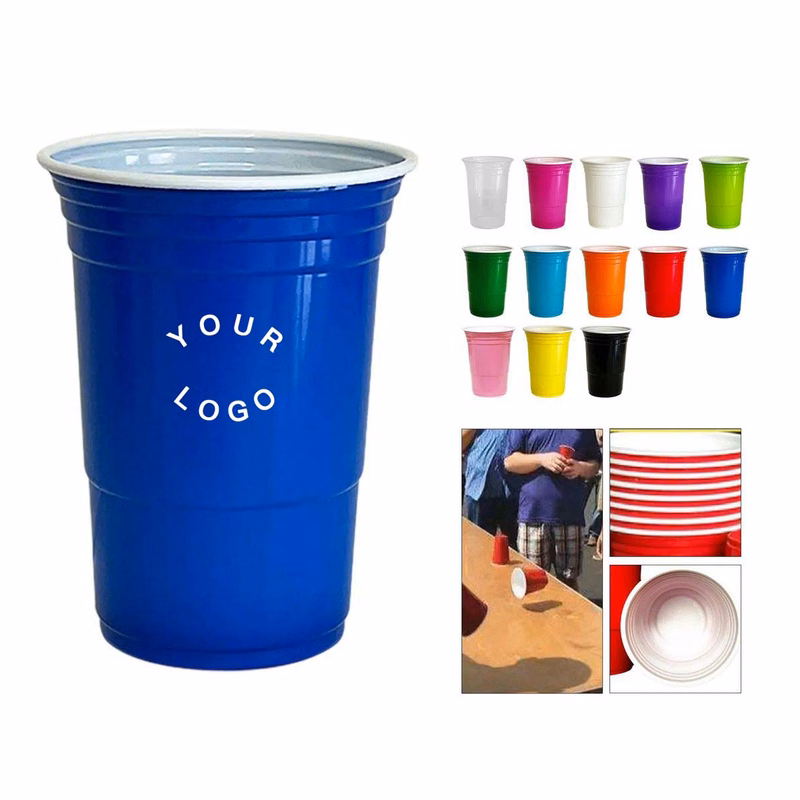 Plastic Beer Pong Cup 16oz for Party Games