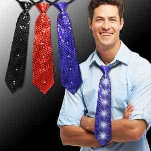 Sequin LED Neckties 1