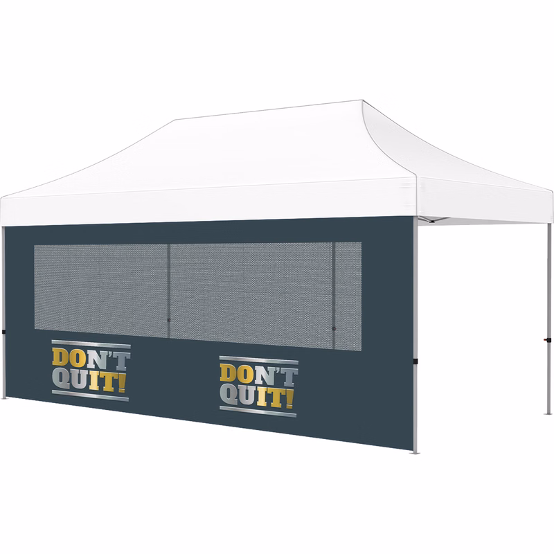20ft Full Tent Wall Only - 1 Side Imprint w/Single Mesh Window