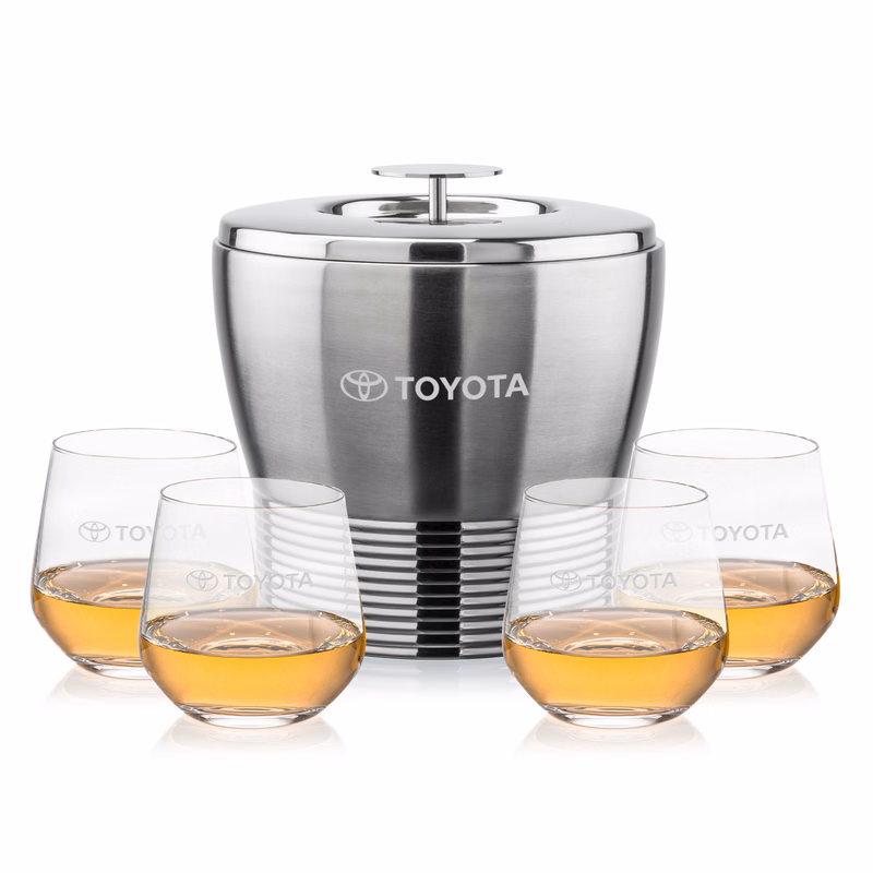 Genoa Ice Bucket & Garland On-the-Rocks Set