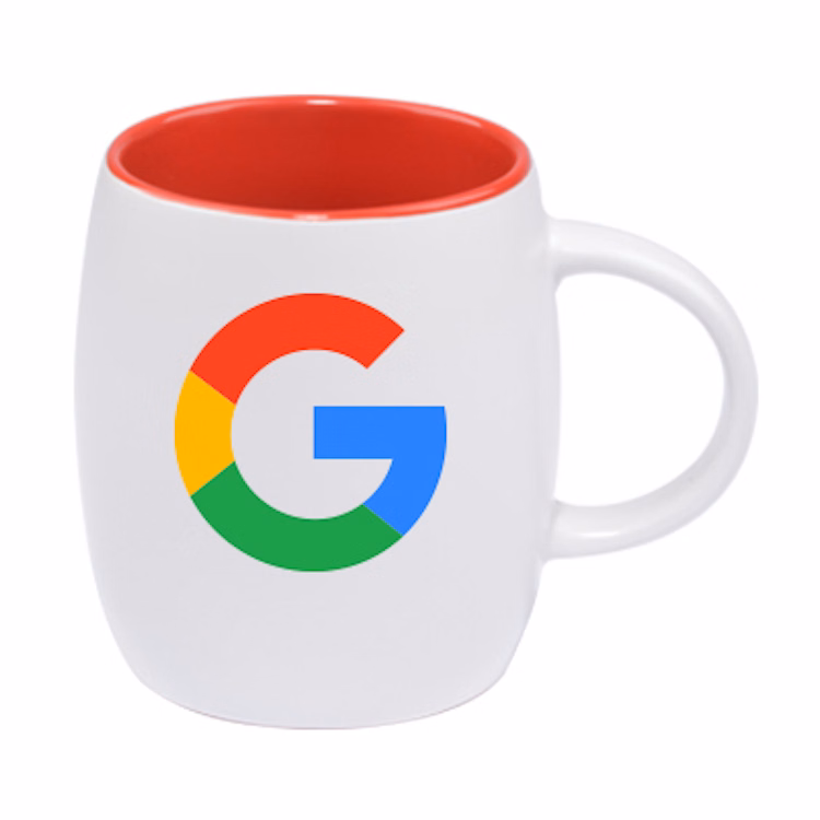 14 oz Vero Mug Red Gloss In - Silk White Out
