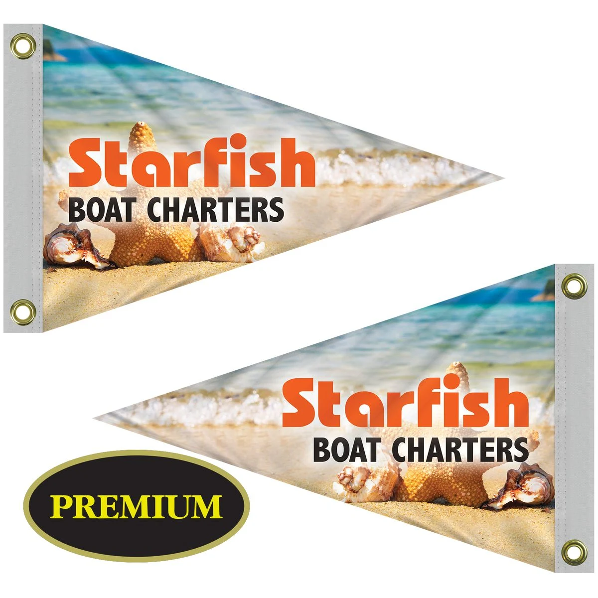 12" x 18" Double Sided Knit Polyester Pennant 1