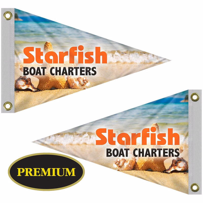 12" x 18" Double Sided Knit Polyester Pennant