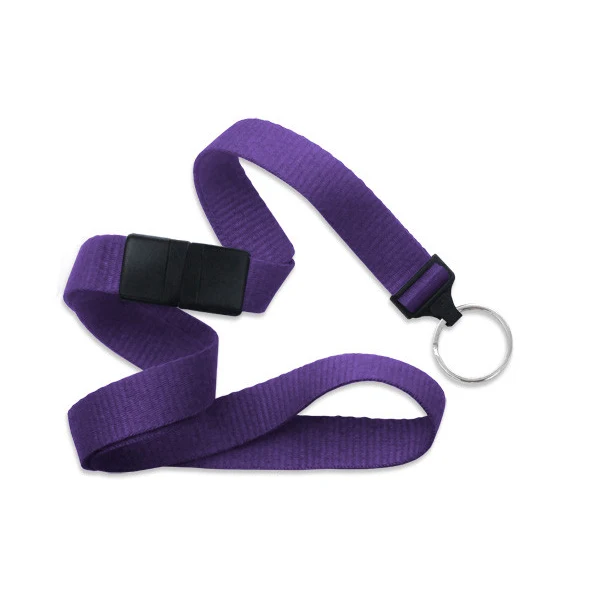 5/8" Blank Breakaway Lanyard w/Split Ring (Purple) 1