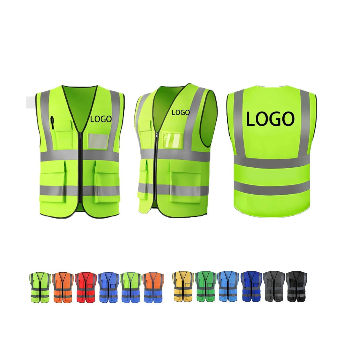 Reflective Night Vest With Multiple Pockets 1
