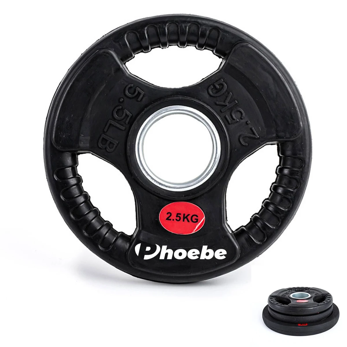 2-Inch Cast Iron Grip Olympic Plates For Weightlifting. 1