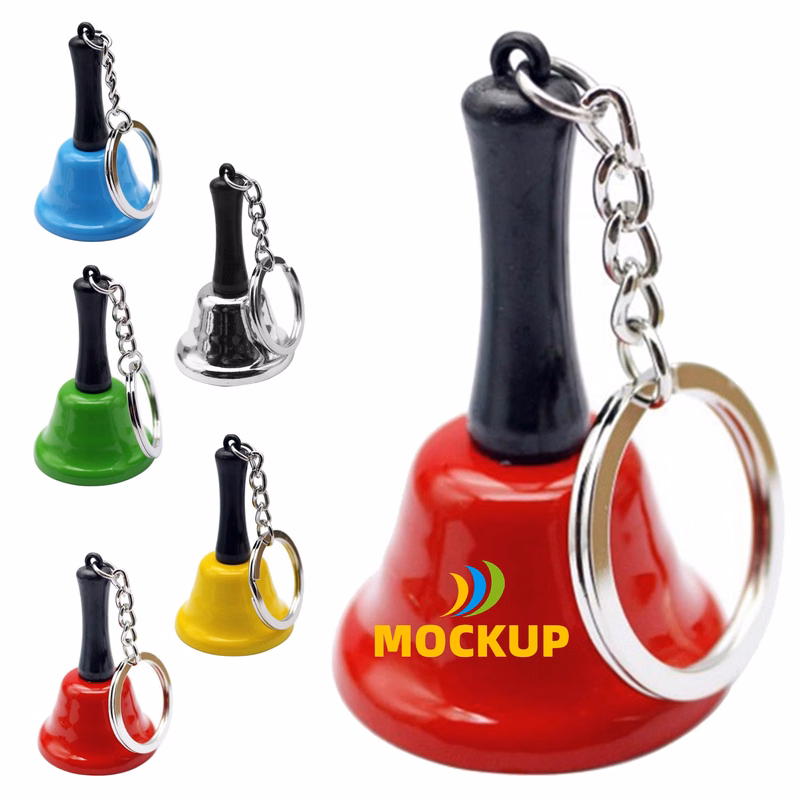 Hand Call Dinner Bell with Keychain
