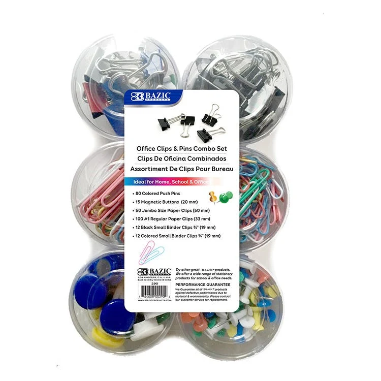Office Clips Pins & Magnets Sets - 269 Pieces 1