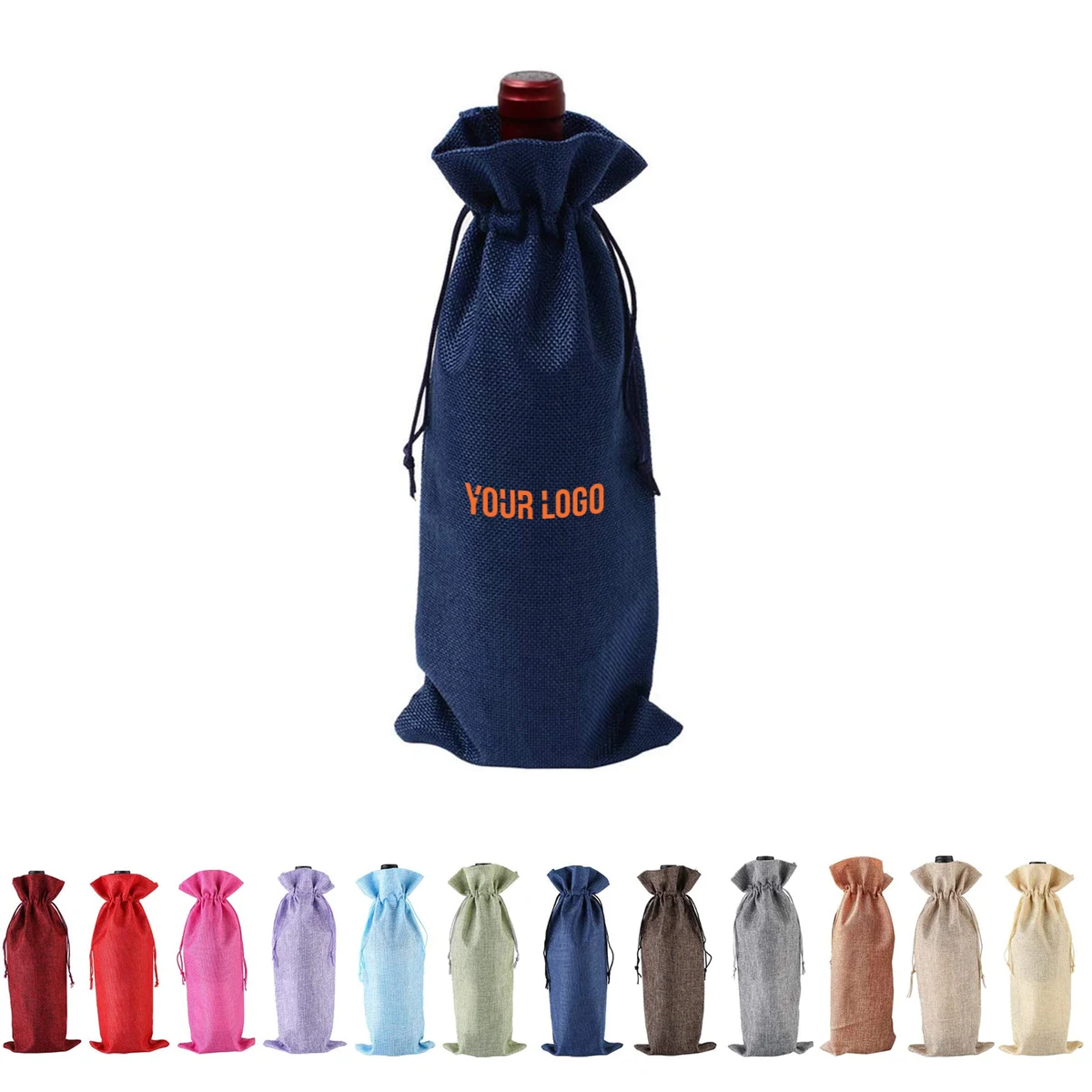 Jute Wine Bottle Gift Bag 1