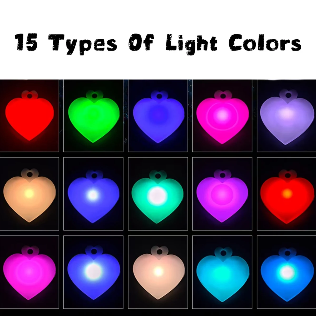 Color Changing LED Heart Necklace 1