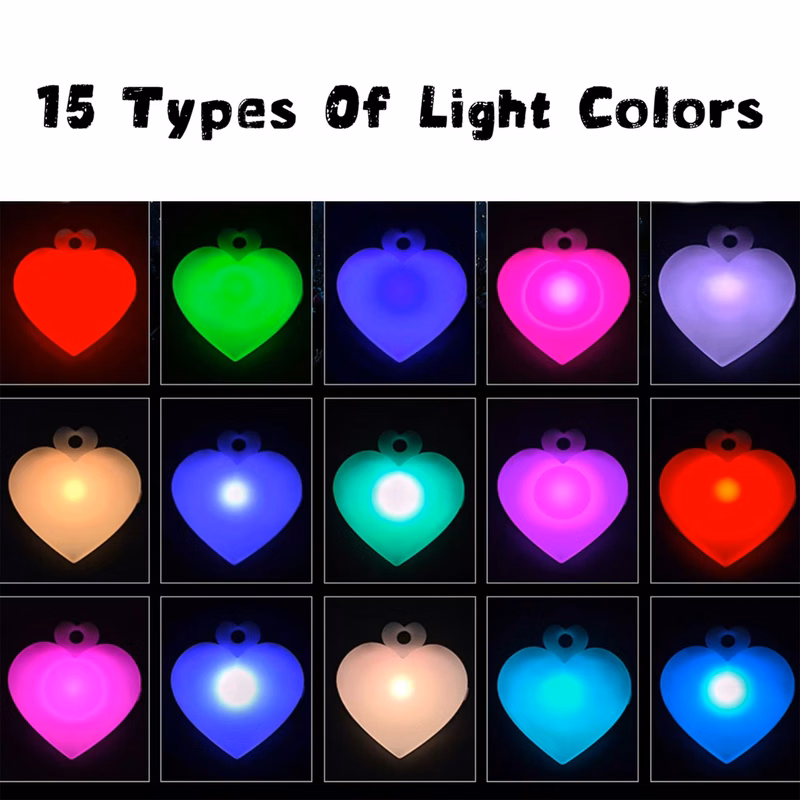 Color Changing LED Heart Necklace