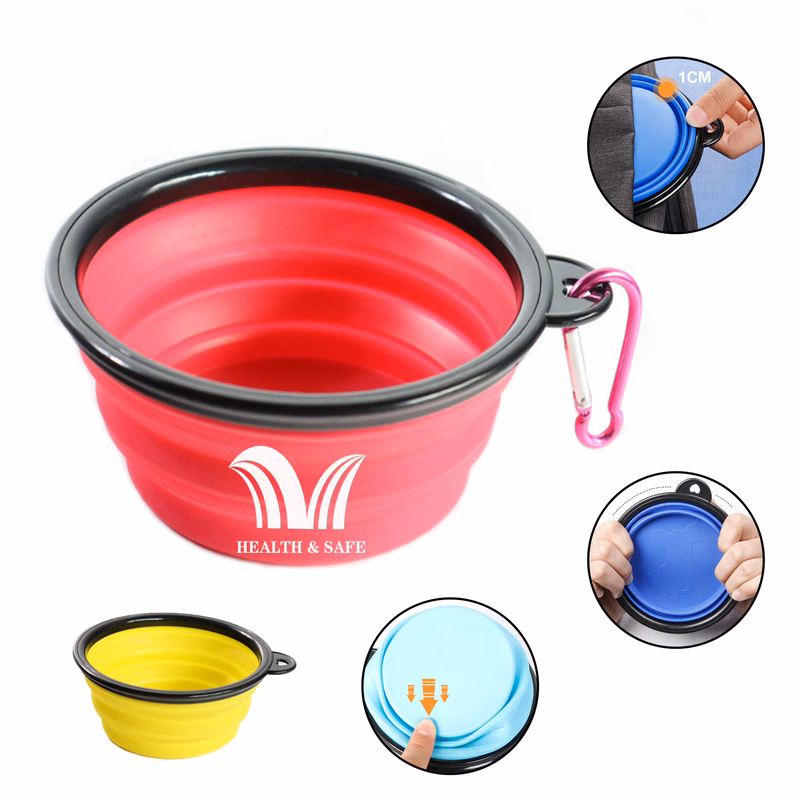 Collapsible Dog Cat Water Bowls Pet Feeding Dish